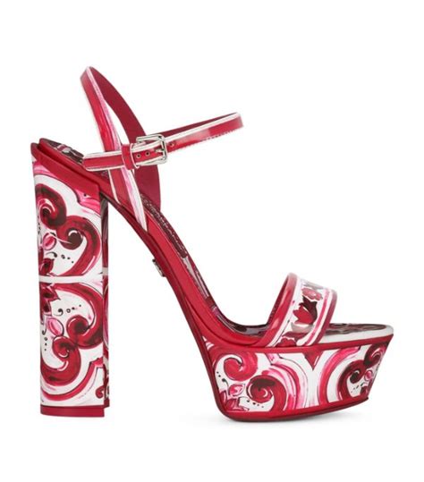 red dolce and gabbana shoes replica|dolce and gabbana platform heels.